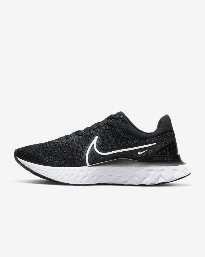 Nike React Infinity Run Flyknit 3 Road Ženske Tenisiće Crne Bijele | HR-53087GQNV