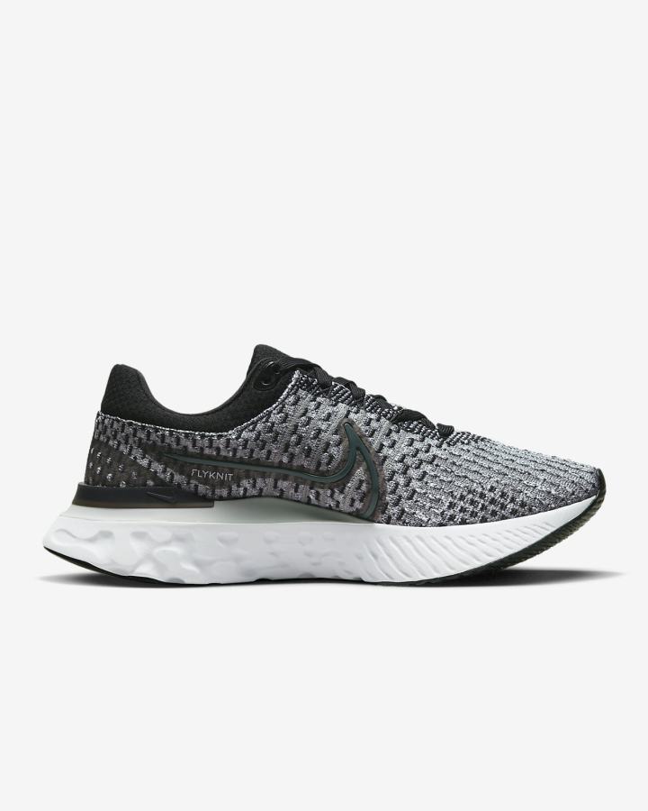 Nike React Infinity Run Flyknit 3 Road Ženske Tenisiće Crne Sive Bijele | HR-81596COWZ