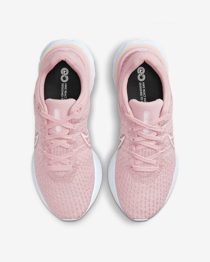 Nike React Infinity Run Flyknit 3 Road Ženske Tenisiće Roze Bijele | HR-84763YOJN