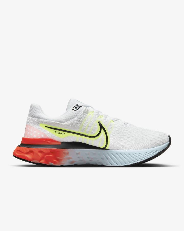 Nike React Infinity Run Flyknit 3 Road Ženske Tenisiće Bijele Svijetlo Crvene Crne | HR-92540OMFE