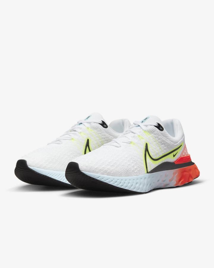 Nike React Infinity Run Flyknit 3 Road Ženske Tenisiće Bijele Svijetlo Crvene Crne | HR-92540OMFE