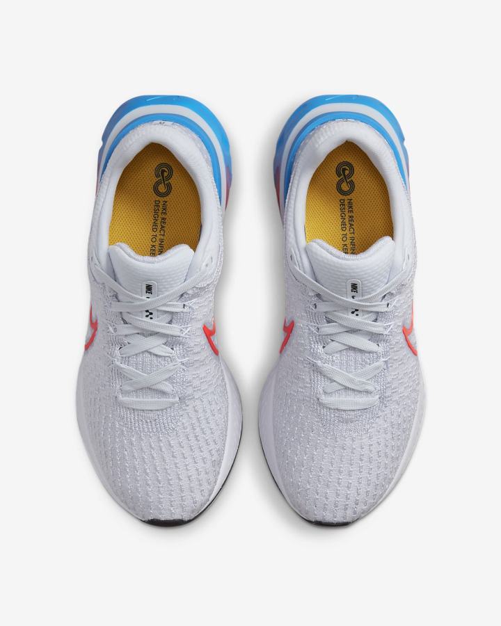 Nike React Infinity Run Flyknit 3 Road Ženske Tenisiće Sive Crne Plave Crvene | HR-93124XRFH