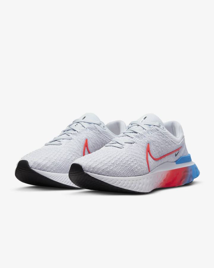 Nike React Infinity Run Flyknit 3 Road Ženske Tenisiće Sive Crne Plave Crvene | HR-93124XRFH