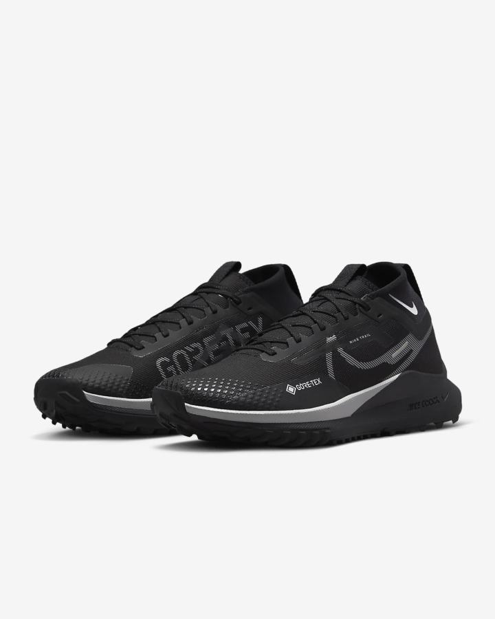 Nike React Pegasus Trail 4 GORE-TEX Waterproof Trail Muške Tenisiće Crne Srebrne Sive | HR-14573WTVE