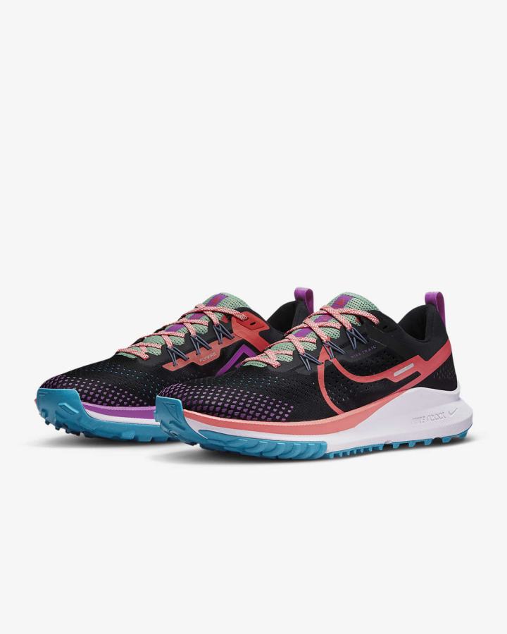 Nike React Pegasus Trail 4 Trail Muške Tenisiće Crne Ljubičaste Zelene | HR-18647AFEM