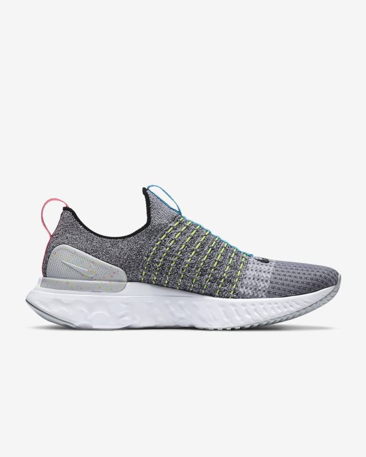 Nike React Phantom Run Flyknit 2 Road Muške Tenisiće Bijele Crvene Plave Crne | HR-45387ZLTV