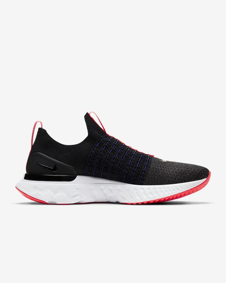 Nike React Phantom Run Flyknit 2 Road Muške Tenisiće Crne Svijetlo Crvene Crne | HR-59802ZJCY