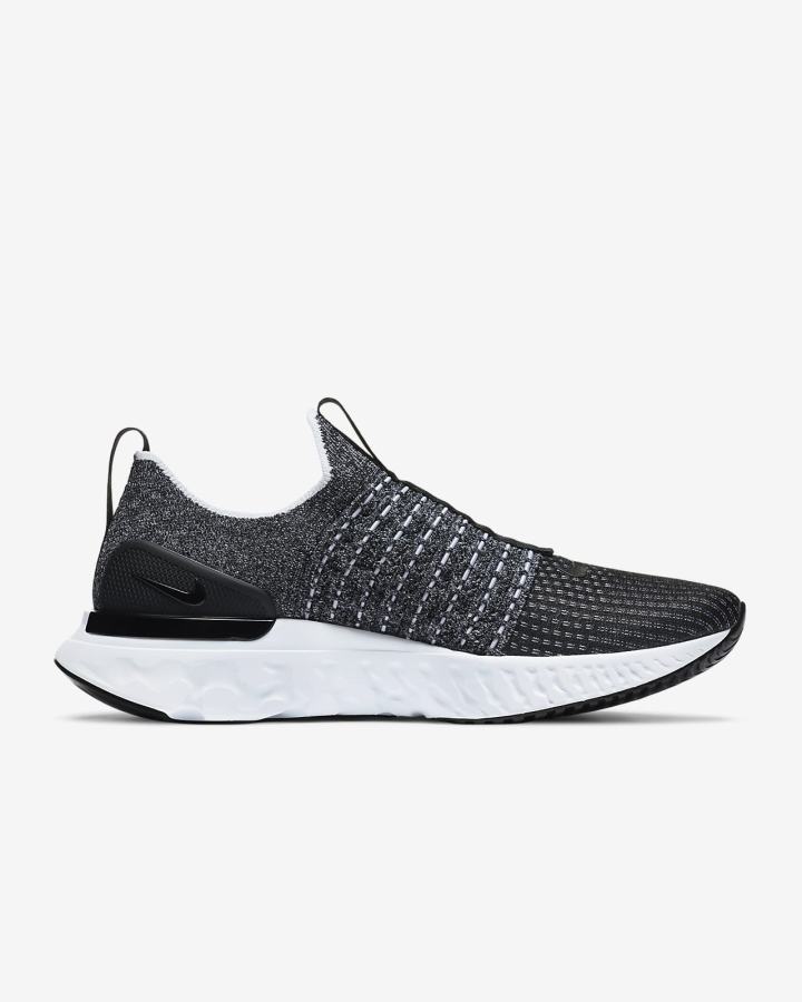 Nike React Phantom Run Flyknit 2 Road Muške Tenisiće Crne Bijele | HR-71389JIVQ