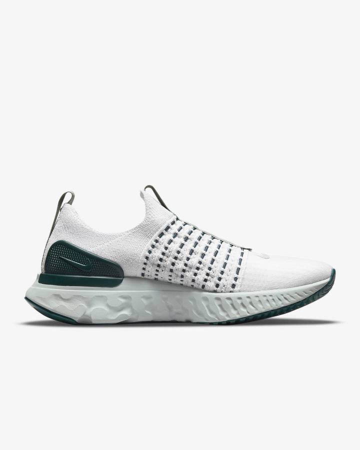 Nike React Phantom Run Flyknit 2 Road Ženske Tenisiće Platine Tirkizne Zelene Srebrne | HR-15479HKGQ