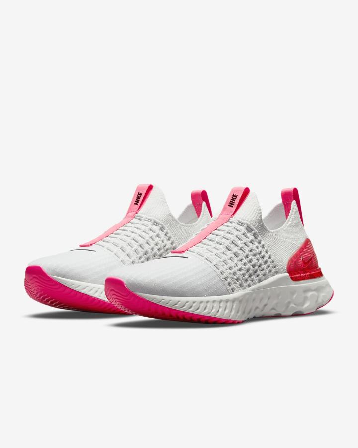 Nike React Phantom Run Flyknit 2 Road Ženske Tenisiće Platine Roze Crvene Crne | HR-40683LTGS