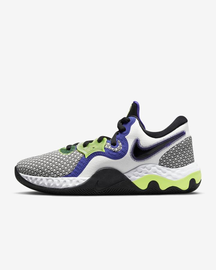 Nike Renew Elevate 2 Muške Košarkaške Cipele Bijele Indigo Crne | HR-19485GNKB