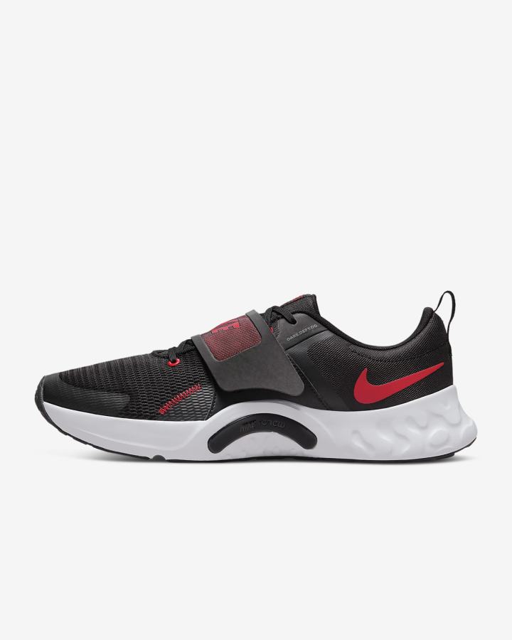 Nike Renew Retaliation 4 Muške Cipele Za Trening Crne Sive Crvene | HR-01978VCZU