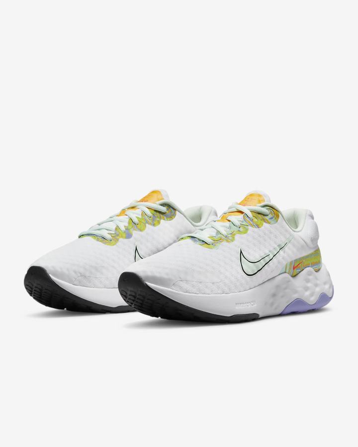 Nike Renew Ride 3 Road Ženske Tenisiće Bijele Zelene Zlatne Tamno Sive | HR-23085BQVE