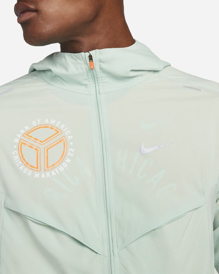 Nike Repel UV Windrunner Running Muške Jakne Zelene Narančaste | HR-76310NPVK