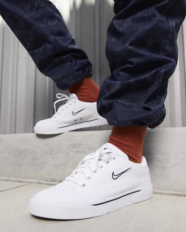 Nike Retro GTS Muške Tenisiće Bijele Sive Tamnoplave | HR-43759NOEM