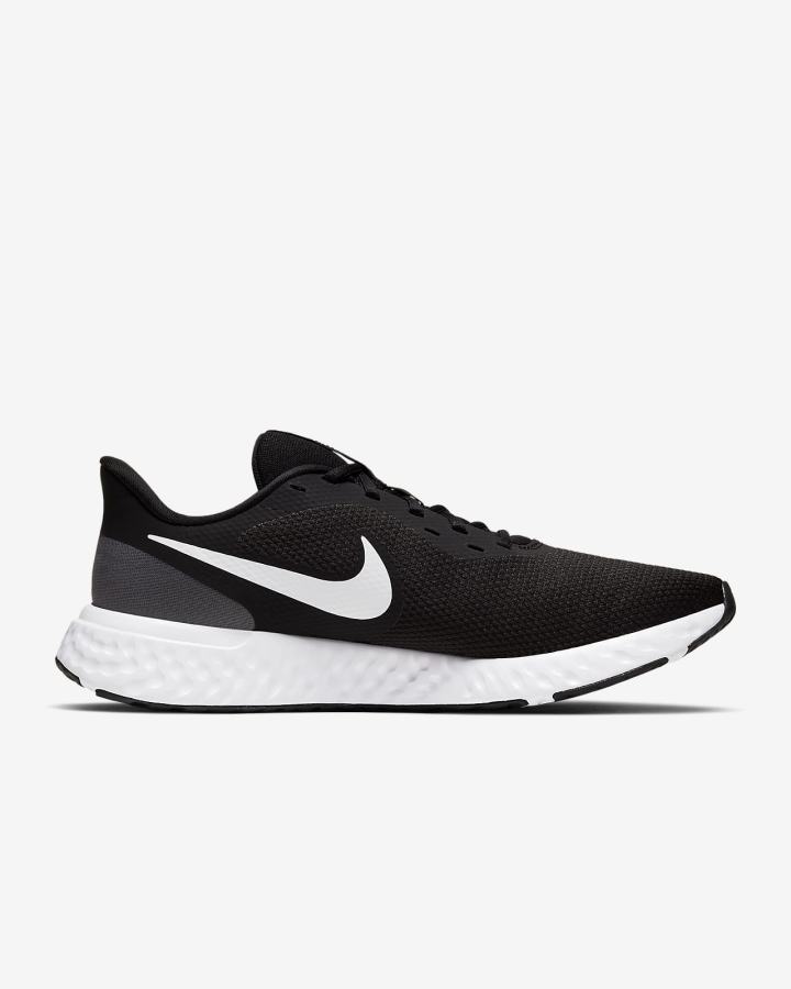 Nike Revolution 5 Road Muške Tenisiće Crne Tamno Sive Bijele | HR-04936IJEO