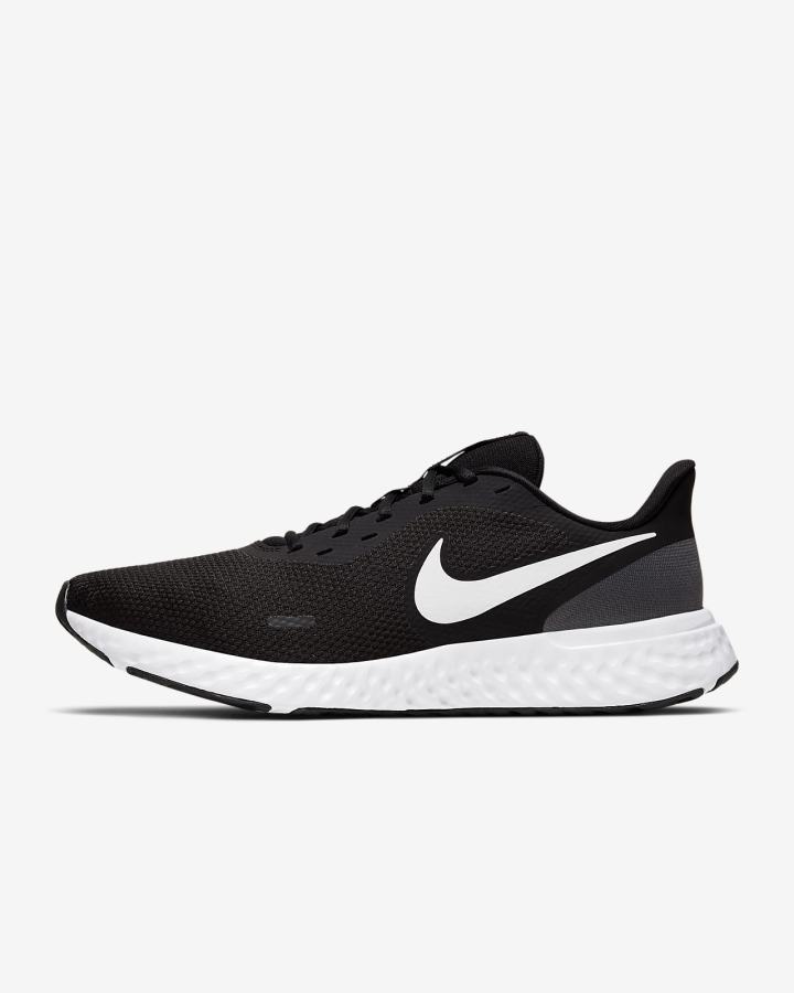 Nike Revolution 5 Road Muške Tenisiće Crne Tamno Sive Bijele | HR-04936IJEO