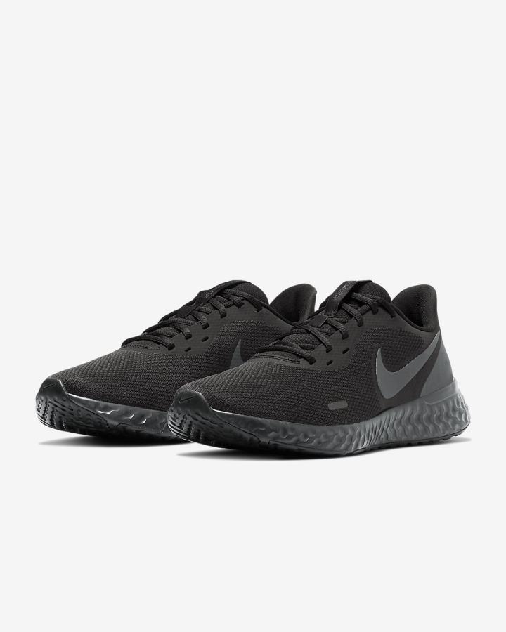 Nike Revolution 5 Road Muške Tenisiće Crne Tamno Sive | HR-34120VGRC