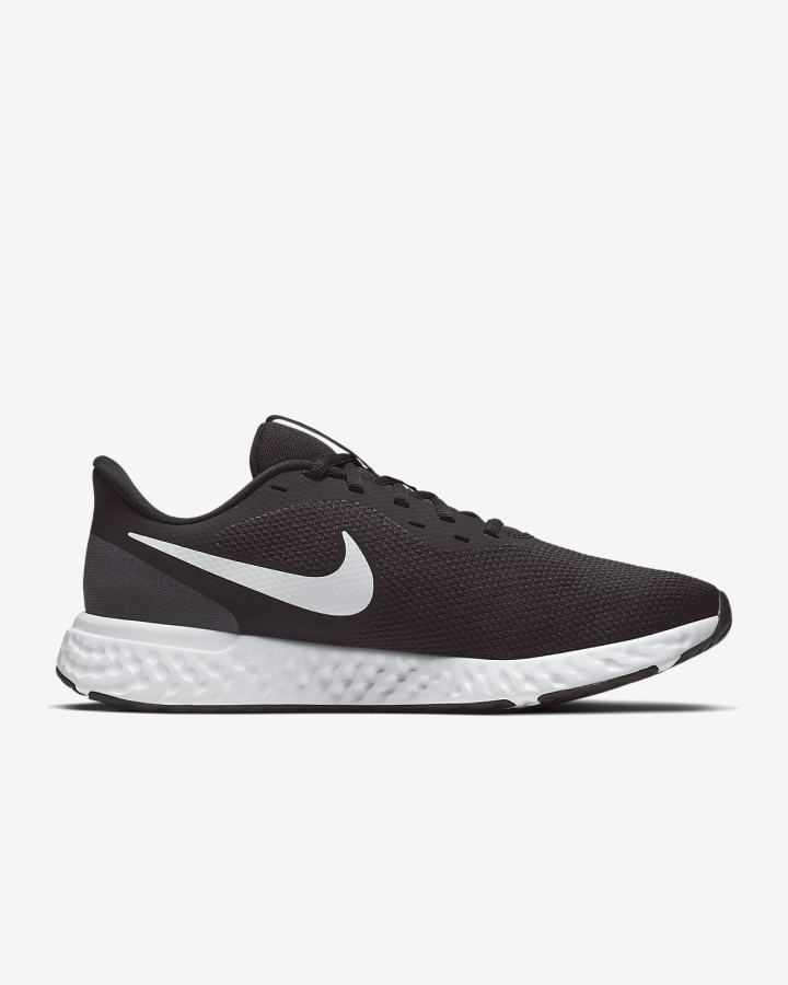 Nike Revolution 5 Road Muške Tenisiće Crne Tamno Sive Bijele | HR-71348VSMF