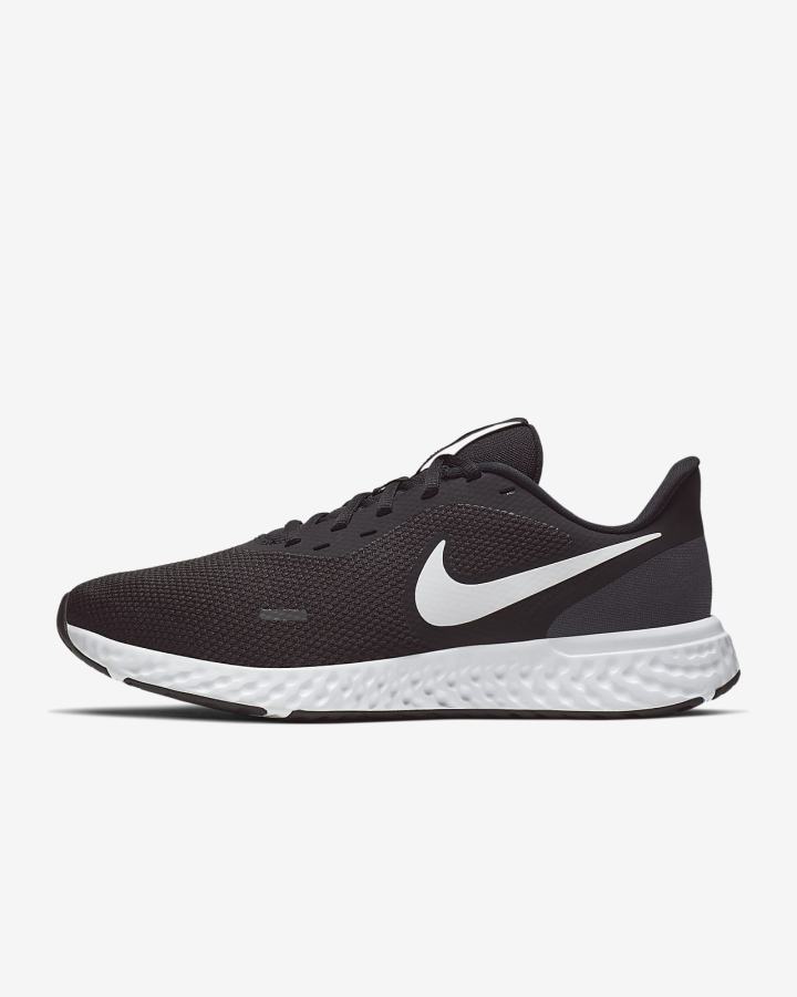 Nike Revolution 5 Road Muške Tenisiće Crne Tamno Sive Bijele | HR-71348VSMF