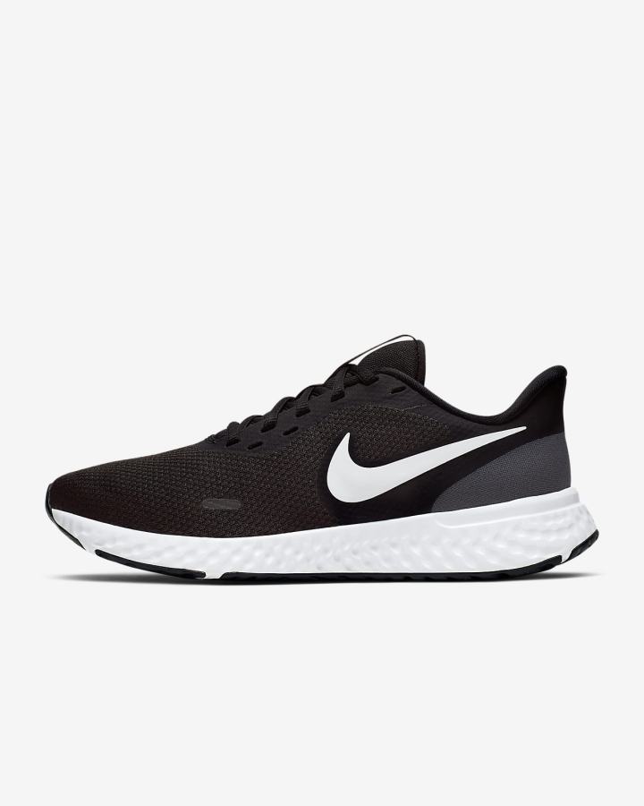 Nike Revolution 5 Road Ženske Tenisiće Crne Tamno Sive Bijele | HR-30127YHNM