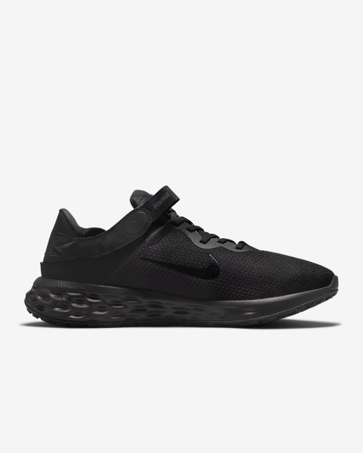 Nike Revolution 6 FlyEase Next Nature Easy On/Off Road (Extra Wide) Muške Tenisiće Crne Tamno Sive Crne | HR-42803GLYN