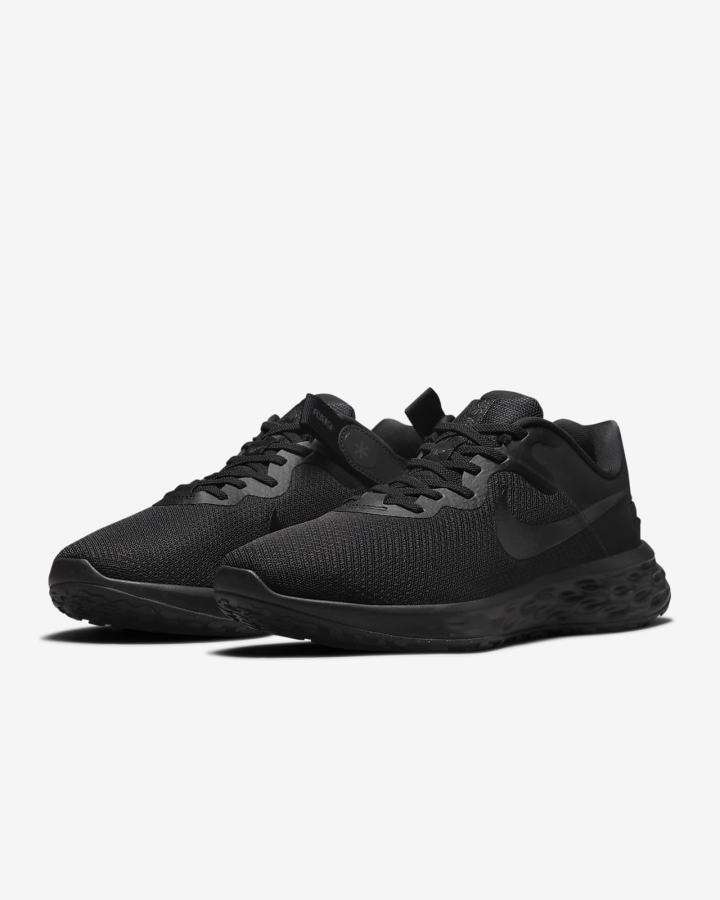 Nike Revolution 6 FlyEase Next Nature Easy On/Off Road (Extra Wide) Muške Tenisiće Crne Tamno Sive Crne | HR-42803GLYN