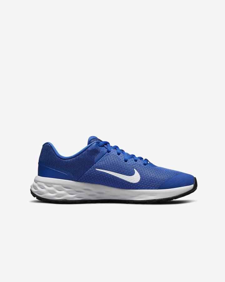 Nike Revolution 6 Kids Road Za Dječake Tenisiće Kraljevska Plava Crne Bijele | HR-31074PWAX