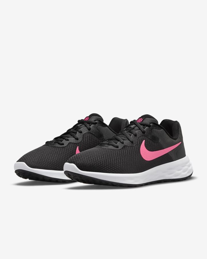 Nike Revolution 6 Next Nature Road Ženske Tenisiće Crne Sive Roze | HR-26804LUPV