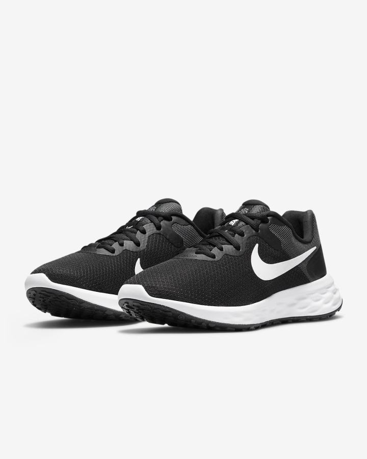 Nike Revolution 6 Next Nature Road Ženske Tenisiće Crne Tamno Sive Bijele | HR-84192AKJQ