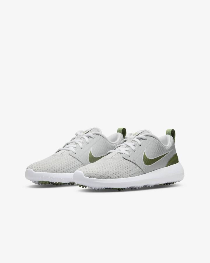 Nike Roshe G Jr. Kids Za Djevojčice Cipele Za Golf Sive Bijele | HR-96270RDMU