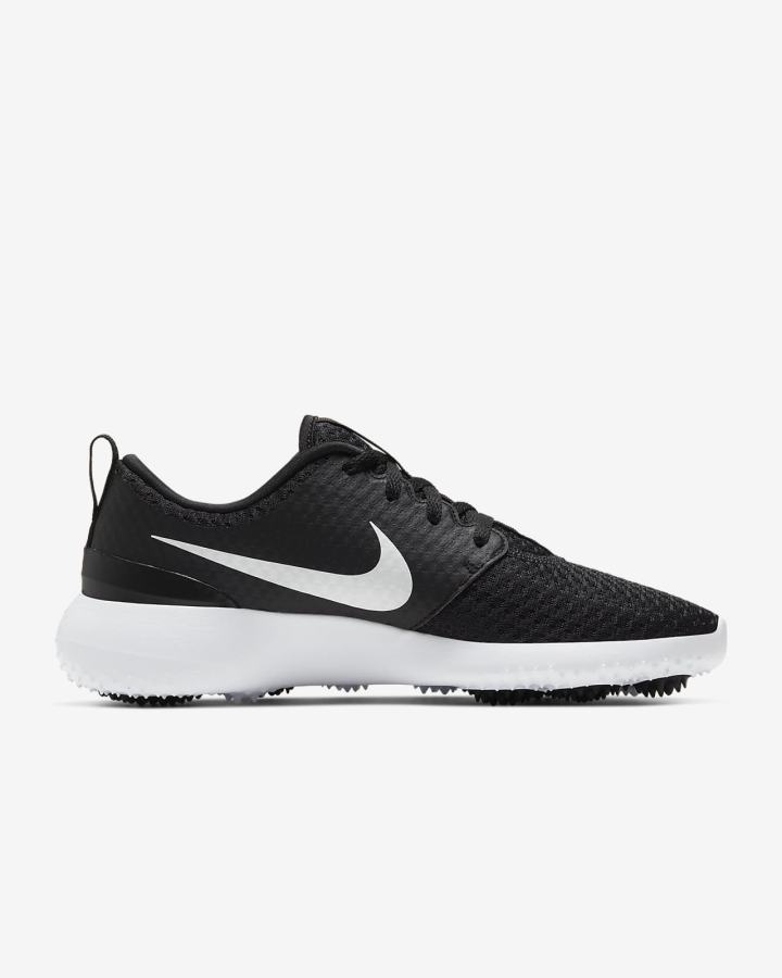 Nike Roshe G Ženske Cipele Za Golf Crne Bijele Metalne Bijele | HR-51824RZGF