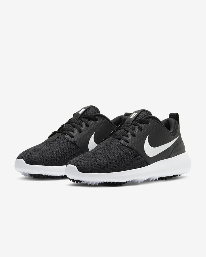 Nike Roshe G Ženske Cipele Za Golf Crne Bijele Metalne Bijele | HR-51824RZGF