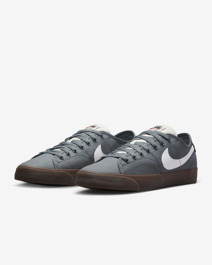 Nike SB BLZR Court Muške Skate Obuća Sive Bijele | HR-28149OEHL