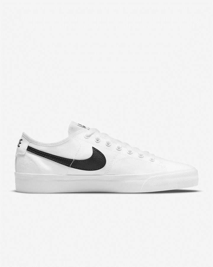 Nike SB BLZR Court Ženske Skate Obuća Bijele Crne | HR-67108XJYH