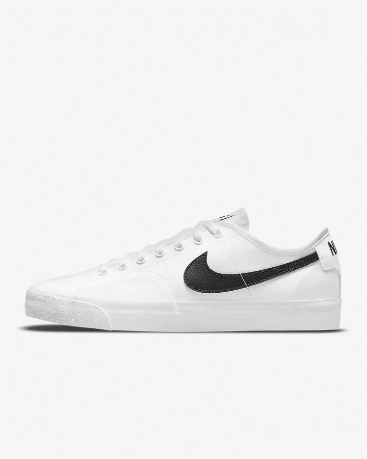 Nike SB BLZR Court Ženske Skate Obuća Bijele Crne | HR-67108XJYH