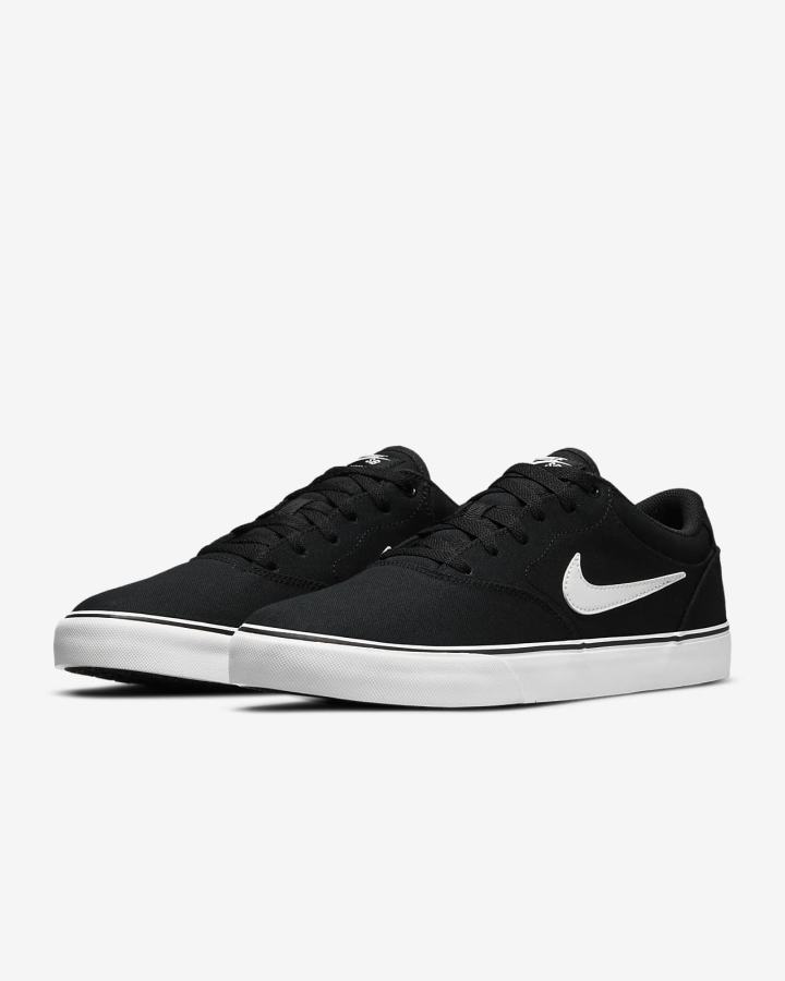 Nike SB Chron 2 Canvas Muške Skate Obuća Crne Bijele | HR-56207LVME