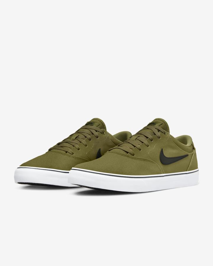 Nike SB Chron 2 Canvas Ženske Skate Obuća Bijele Crne | HR-14768IBET