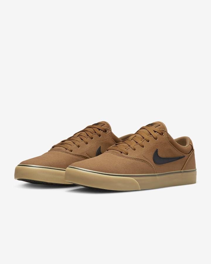 Nike SB Chron 2 Canvas Ženske Skate Obuća Smeđe Svijetlo Smeđe Crne | HR-61798CQHL