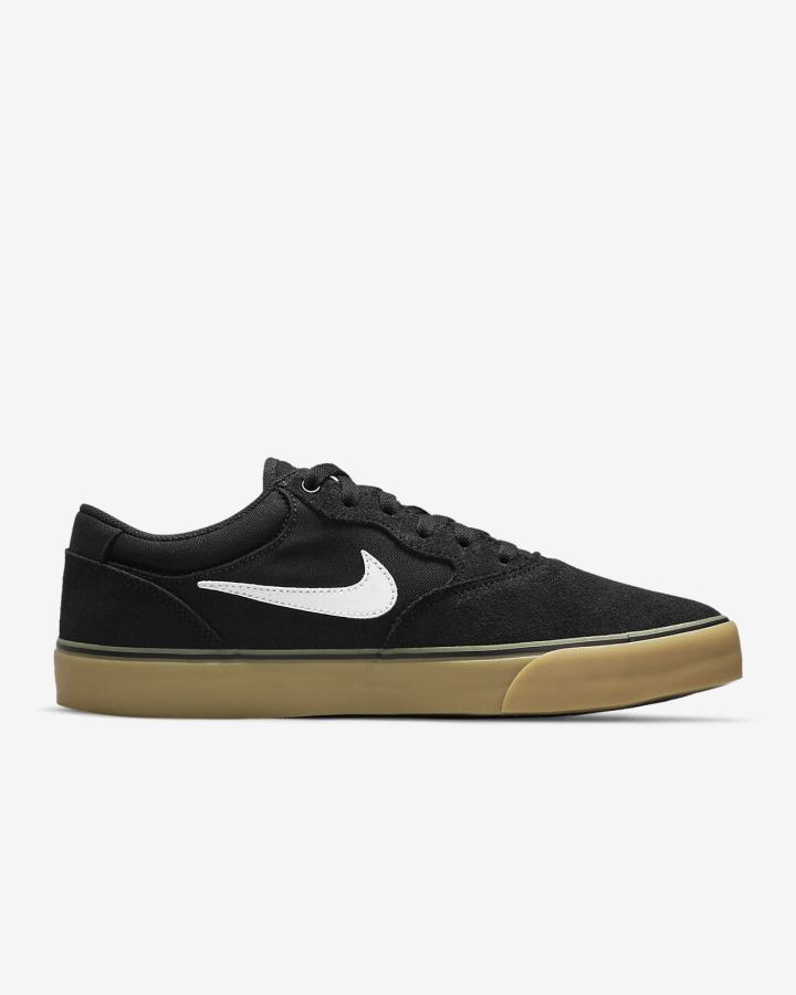 Nike SB Chron 2 Muške Skate Obuća Crne Svijetlo Smeđe Bijele | HR-38710UKYL