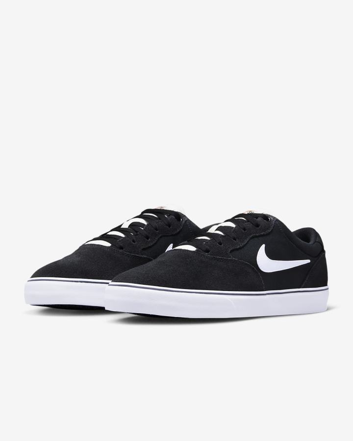 Nike SB Chron 2 Ženske Skate Obuća Crne Bijele | HR-70382XMDJ