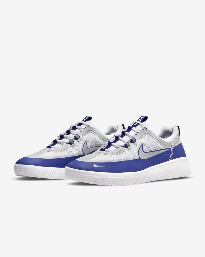 Nike SB Nyjah Free 2 Muške Skate Obuća Sive Bijele Srebrne | HR-34259UNIC