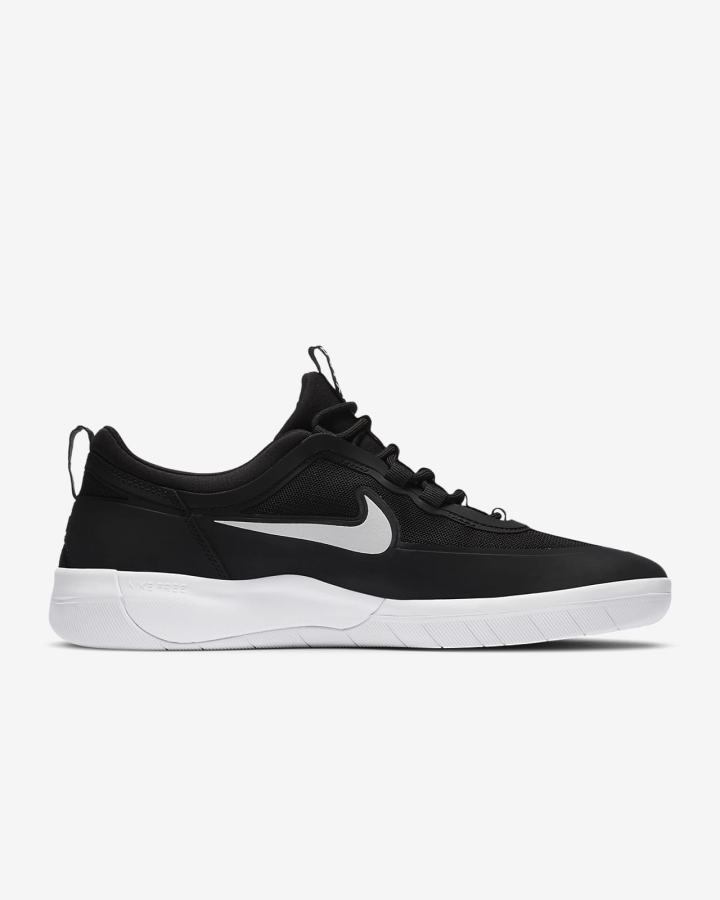 Nike SB Nyjah Free 2 Ženske Skate Obuća Crne Bijele | HR-02781QYAU