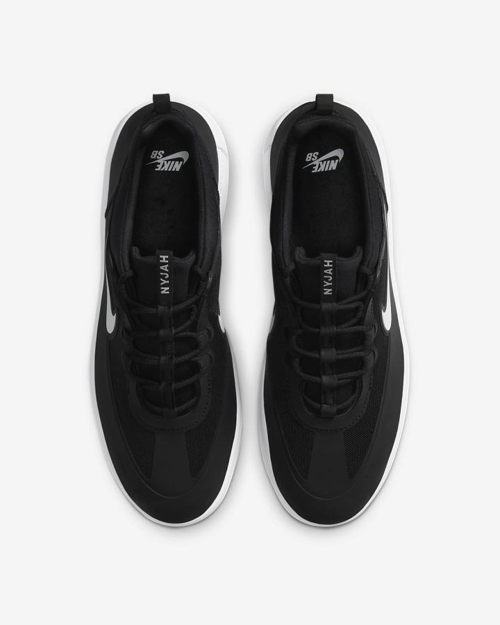 Nike SB Nyjah Free 2 Ženske Skate Obuća Crne Bijele | HR-02781QYAU