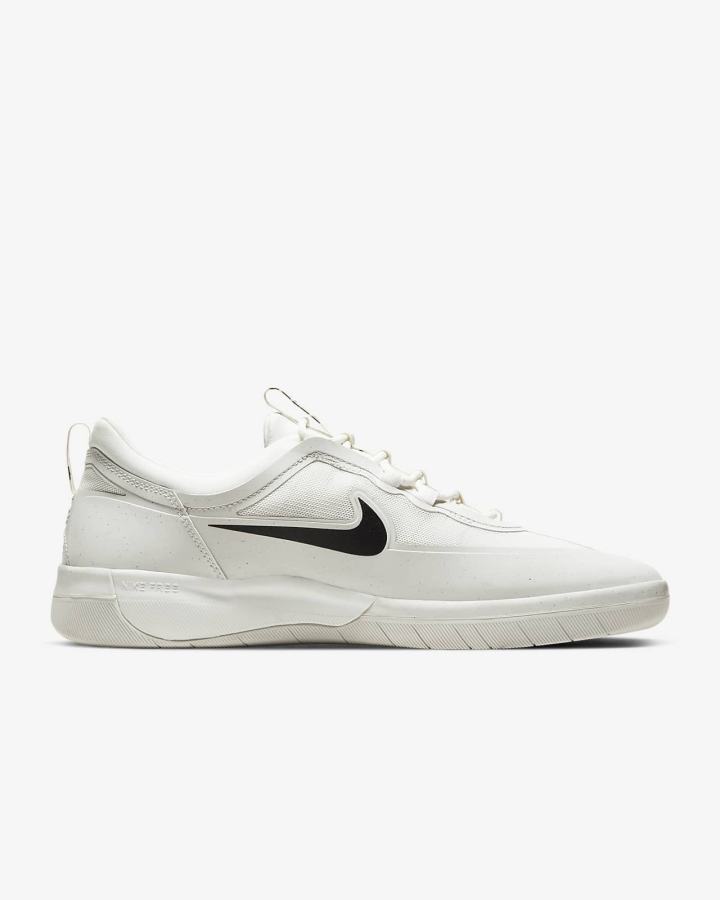 Nike SB Nyjah Free 2 Ženske Skate Obuća Bijele Crne | HR-40167ABIS