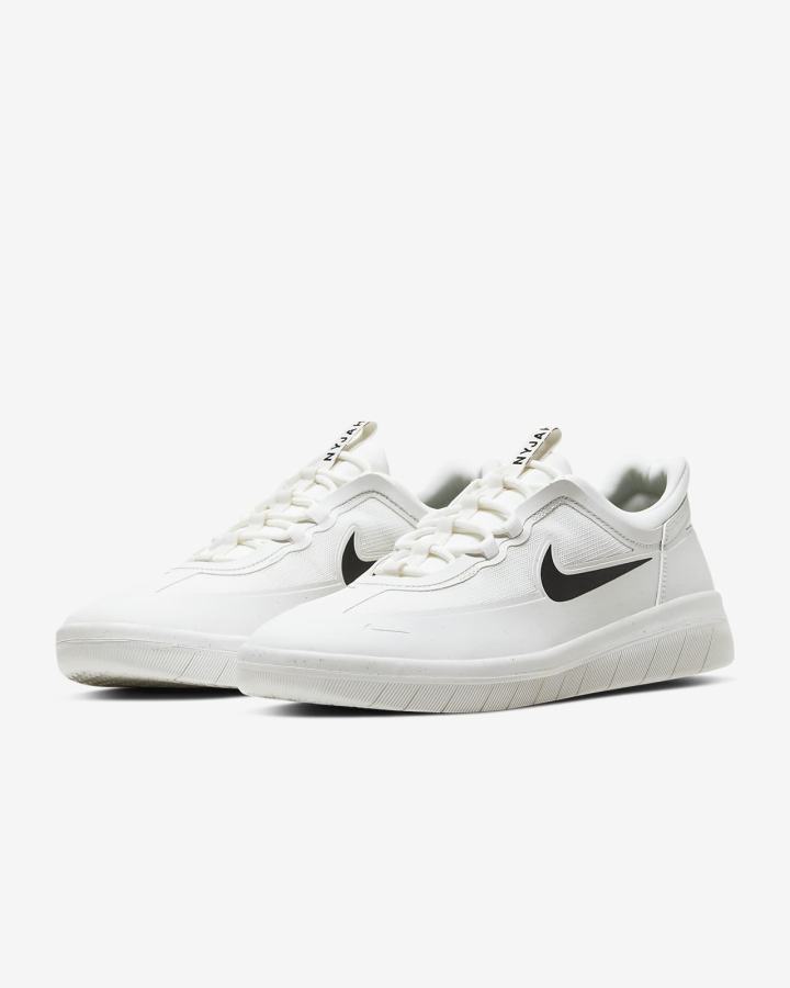 Nike SB Nyjah Free 2 Ženske Skate Obuća Bijele Crne | HR-40167ABIS