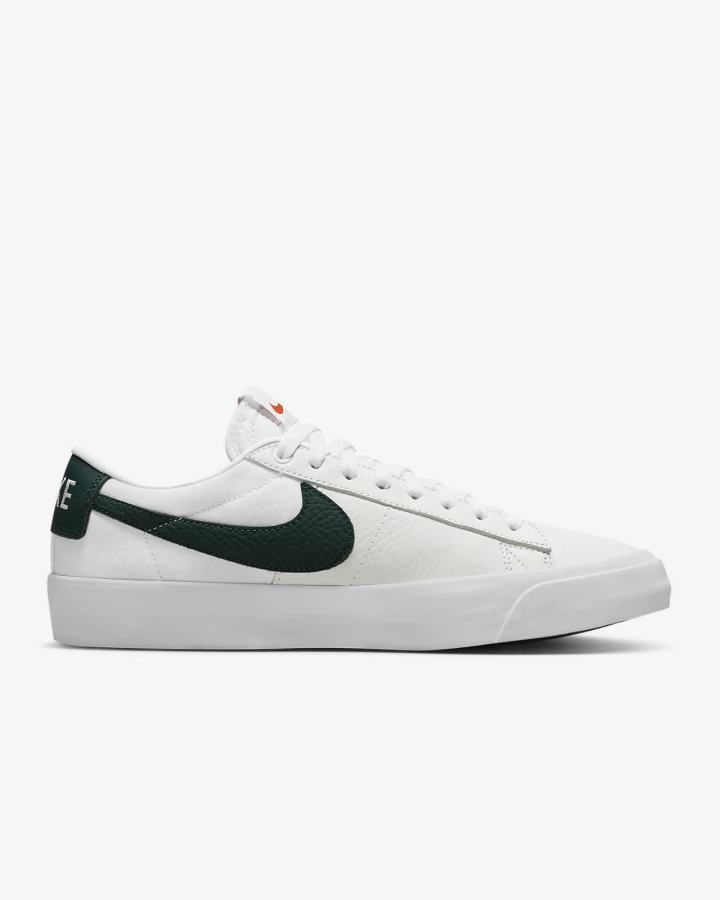 Nike SB Zoom Blazer Low Pro GT Muške Skate Obuća Bijele Zelene | HR-78201FSWT