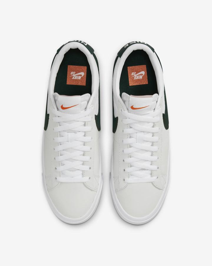 Nike SB Zoom Blazer Low Pro GT Muške Skate Obuća Bijele Zelene | HR-78201FSWT