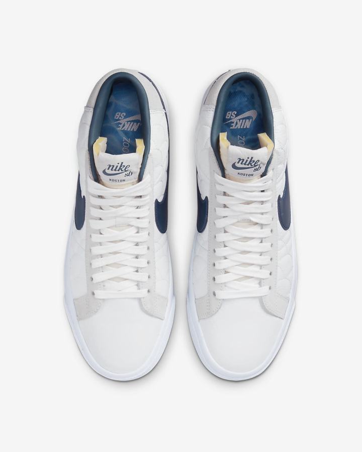 Nike SB Zoom Blazer Mid EK Ženske Skate Obuća Bijele | HR-82369MKSQ