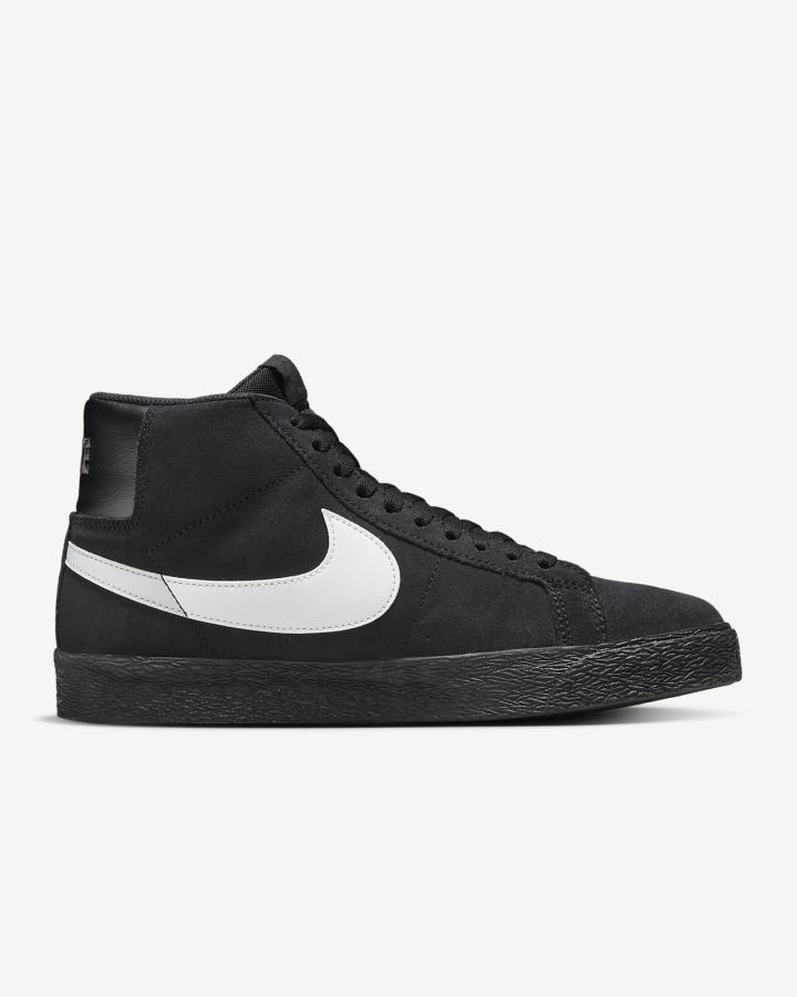 Nike SB Zoom Blazer Mid Muške Skate Obuća Crne Bijele | HR-28107JQBE